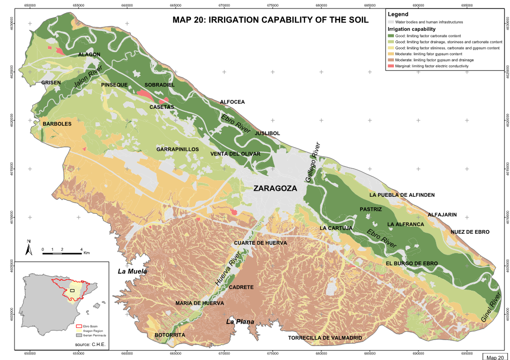 Map 20: Irrigation Capability of the Soil