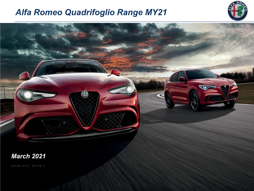 Alfa Romeo Quadrifoglio Range MY21