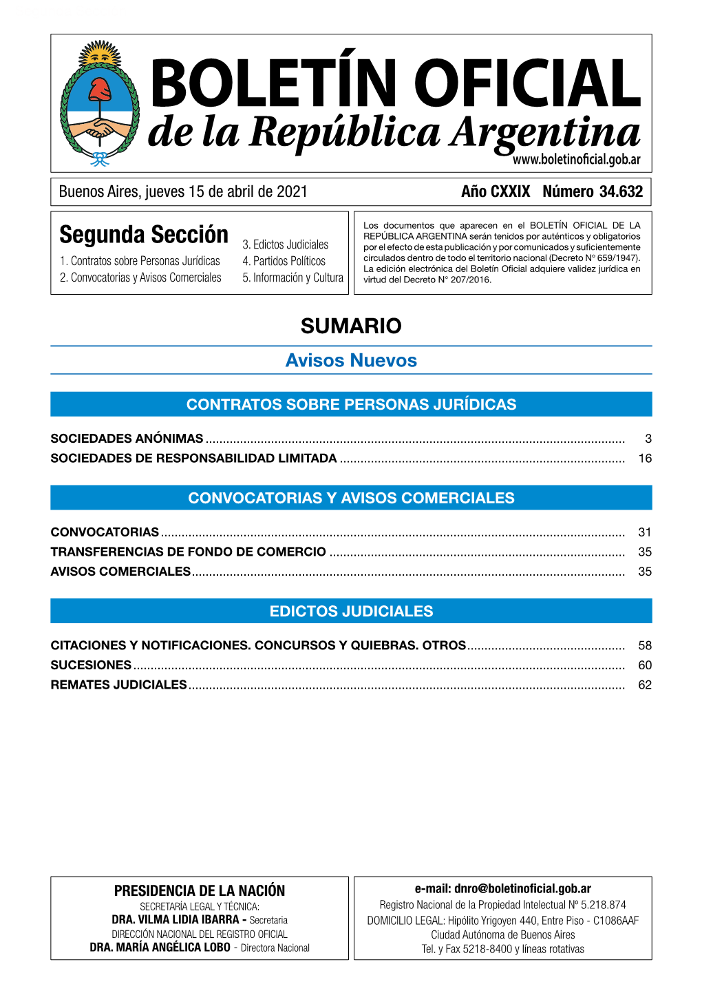 Segunda Sección