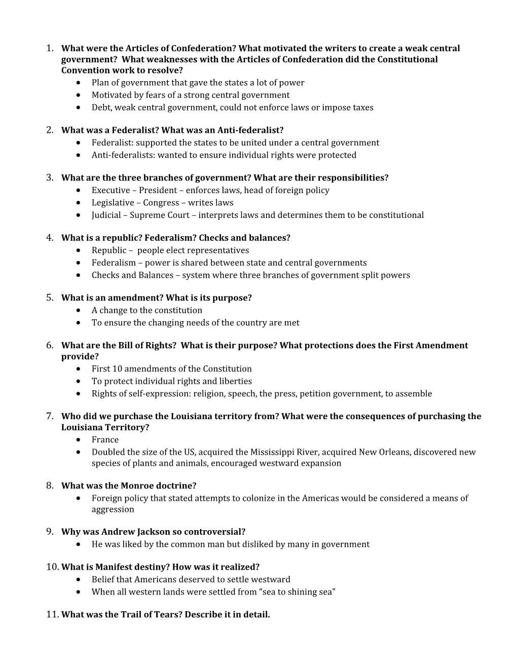 Plan of Government That Gave the States a Lot of Power