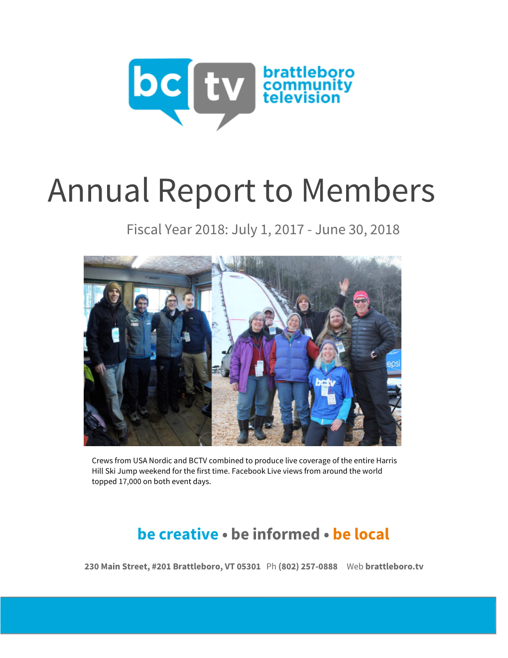 Annual Report to Members Fiscal Year 2018: July 1, 2017 - June 30, 2018