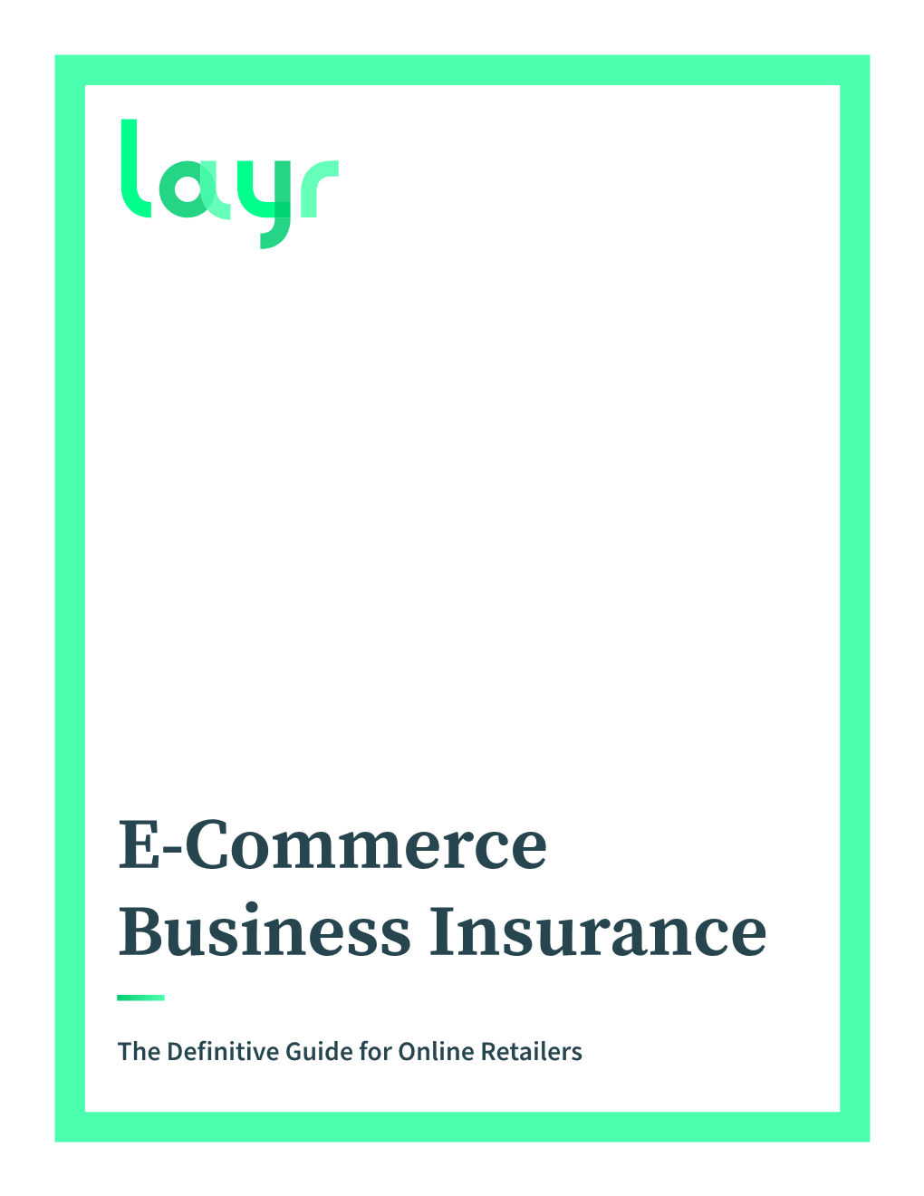 E-Commerce Business Insurance