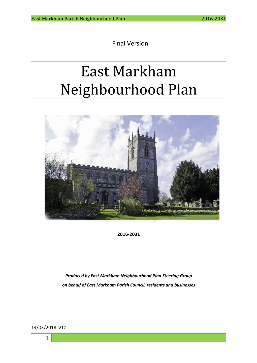 Hazelwood Neighbourhood Plan