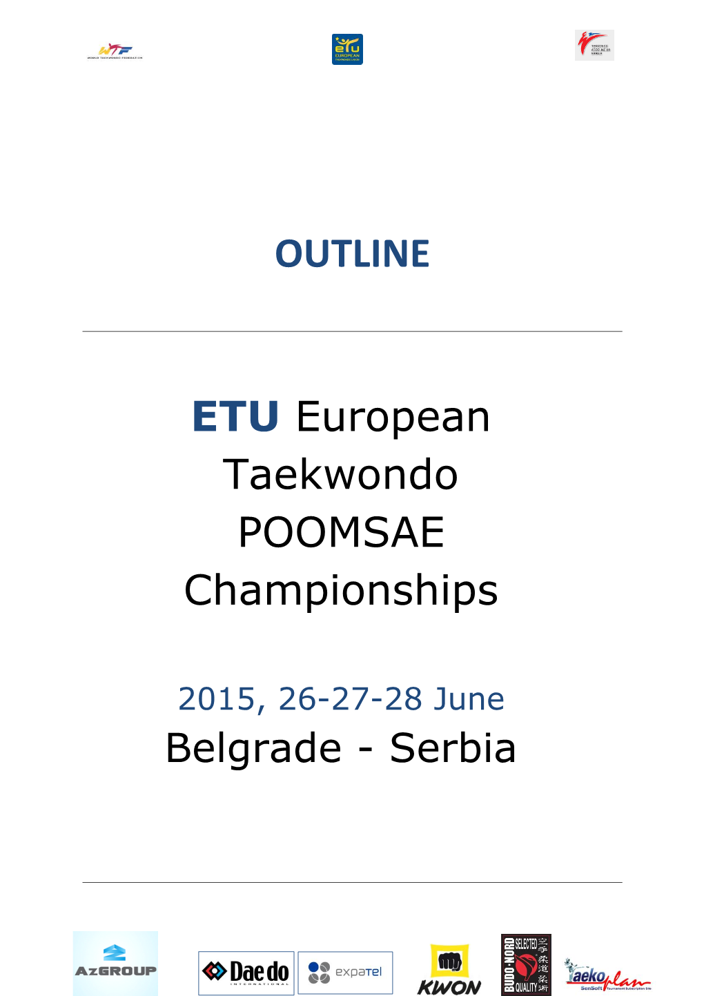 ETU European Taekwondo POOMSAE Championships