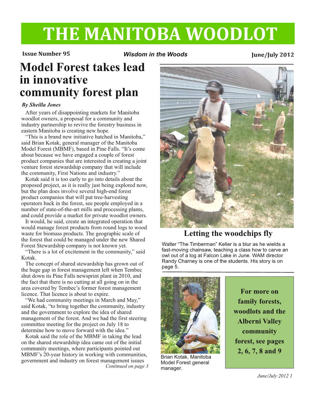 Model Forest Takes Lead in Innovative Community Forest Plan
