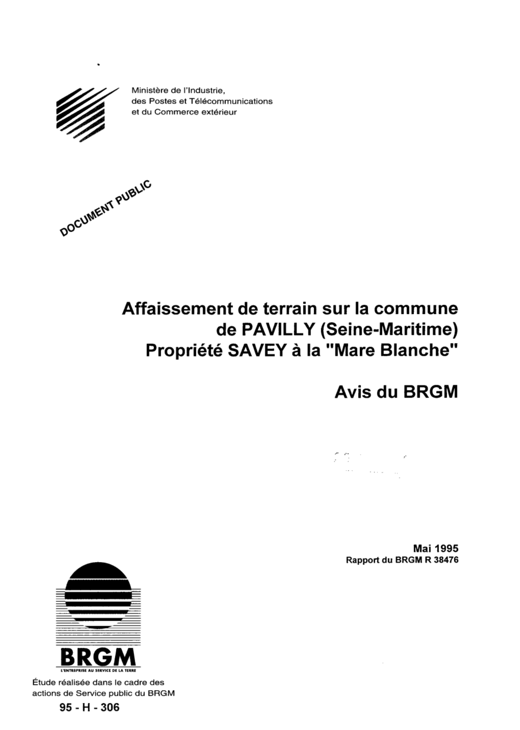 Affaissement De Terrain Sur La Commune De PAVILLY (Seine-Maritime) Propriété SAVEY À La "Mare Blanche"