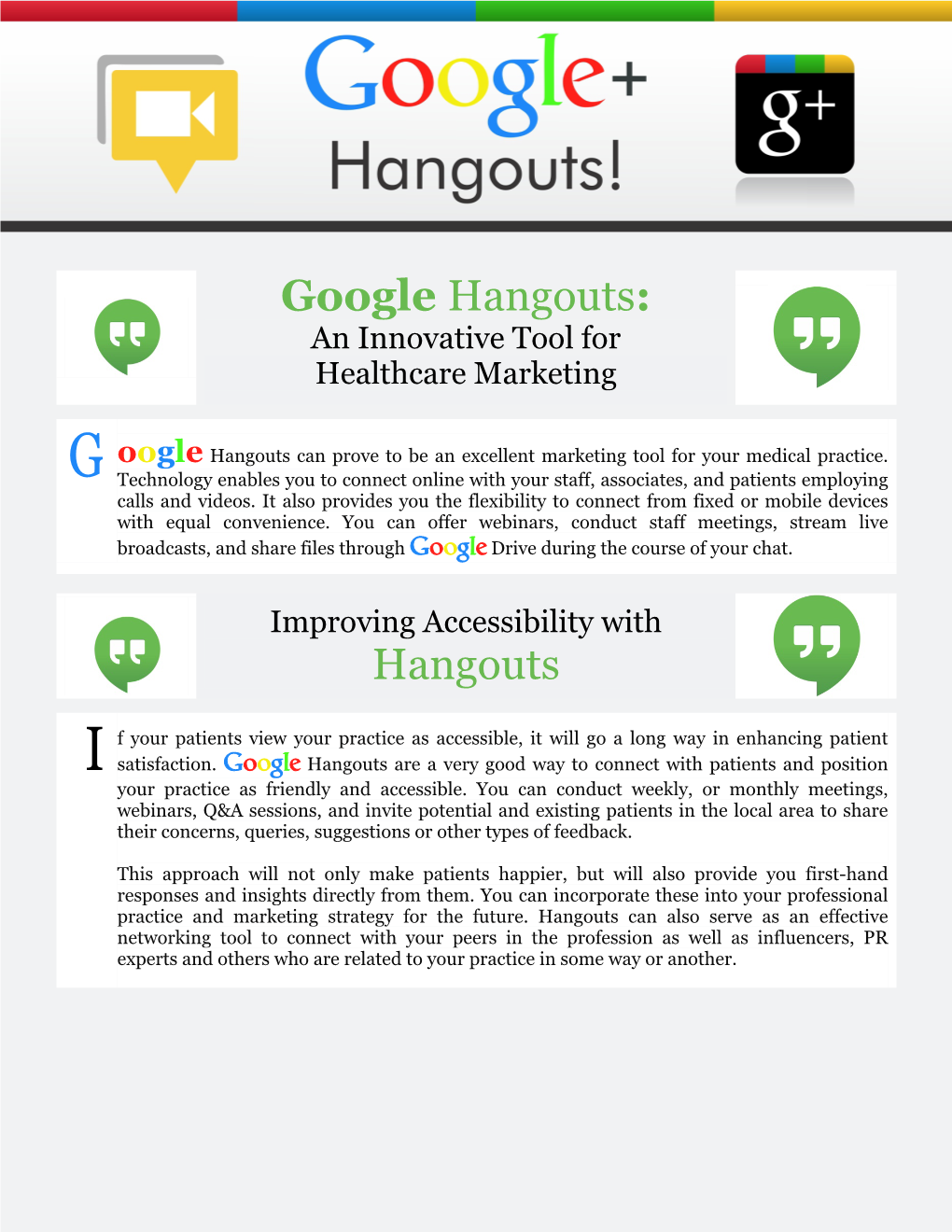 Google Hangouts: an Innovative Tool For