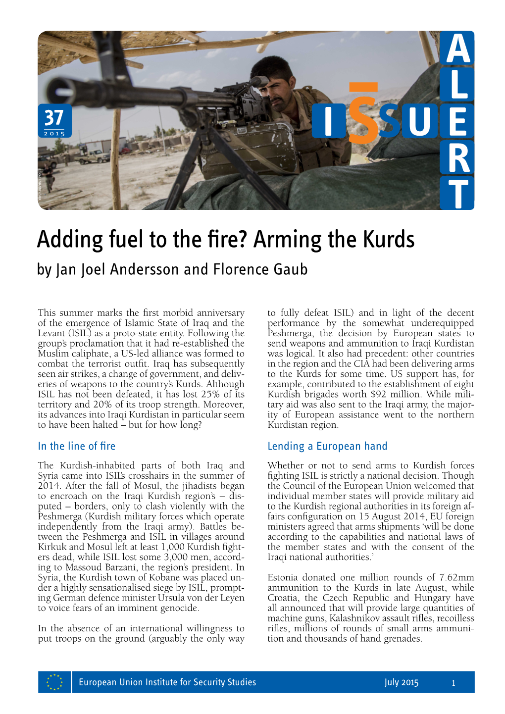 Arming the Kurds by Jan Joel Andersson and Florence Gaub