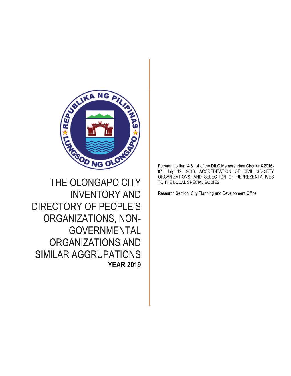 PDF 2019 Olongapo City Inventory and Directory of Non-Governmental