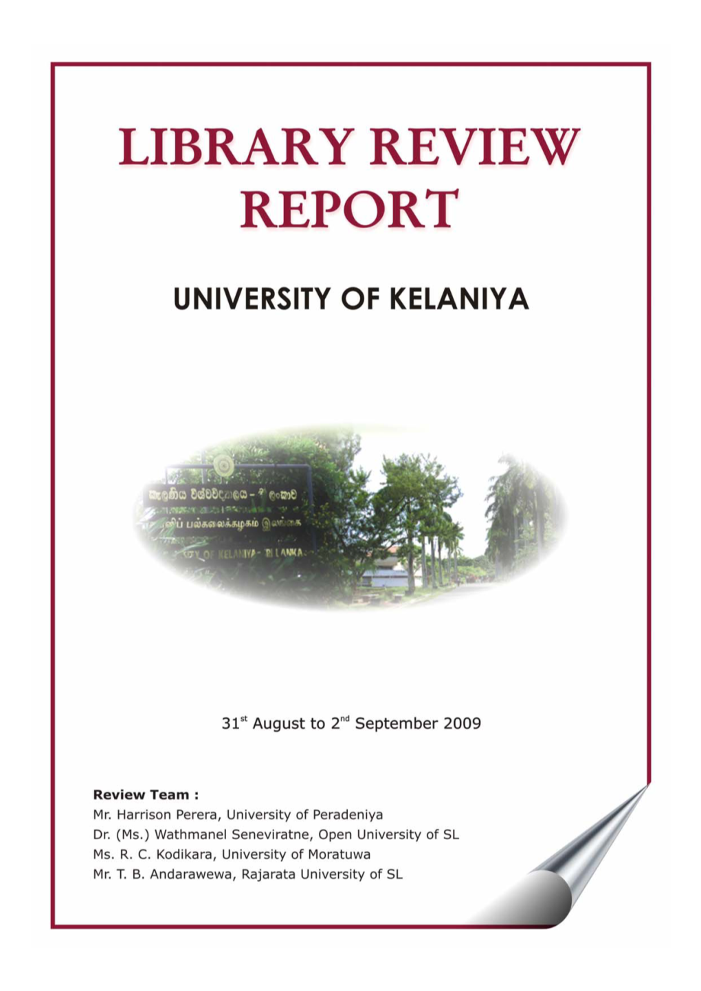 University of Kelaniya II 1