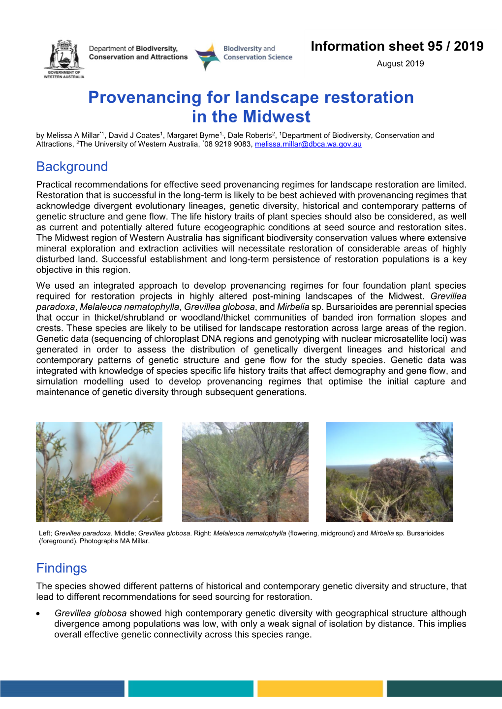 Provenancing for Landscape Restoration in the Midwest