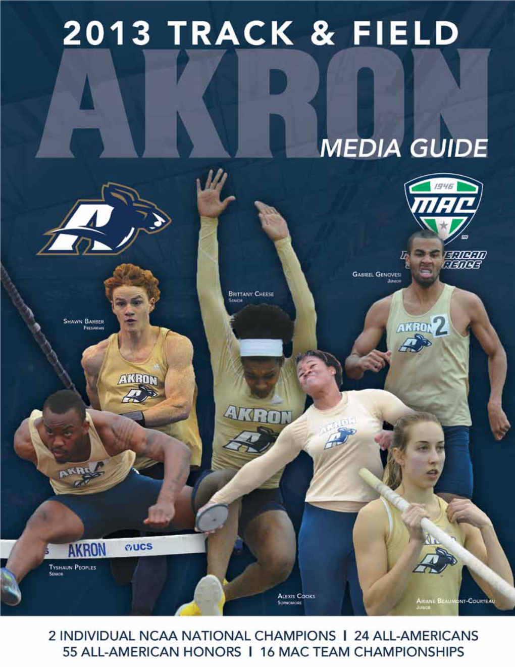 Akron Zips Table of Contents
