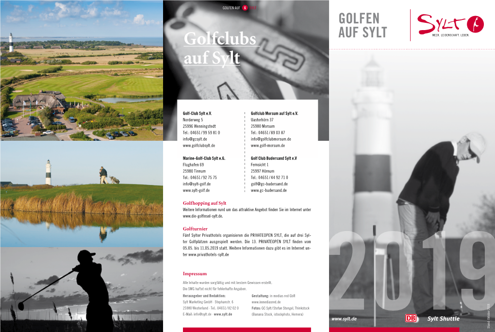 Golfclubs AUF SYLT Auf Sylt