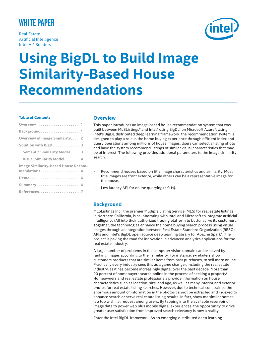 Using Bigdl to Build Image Similarity-Based House Recommendations