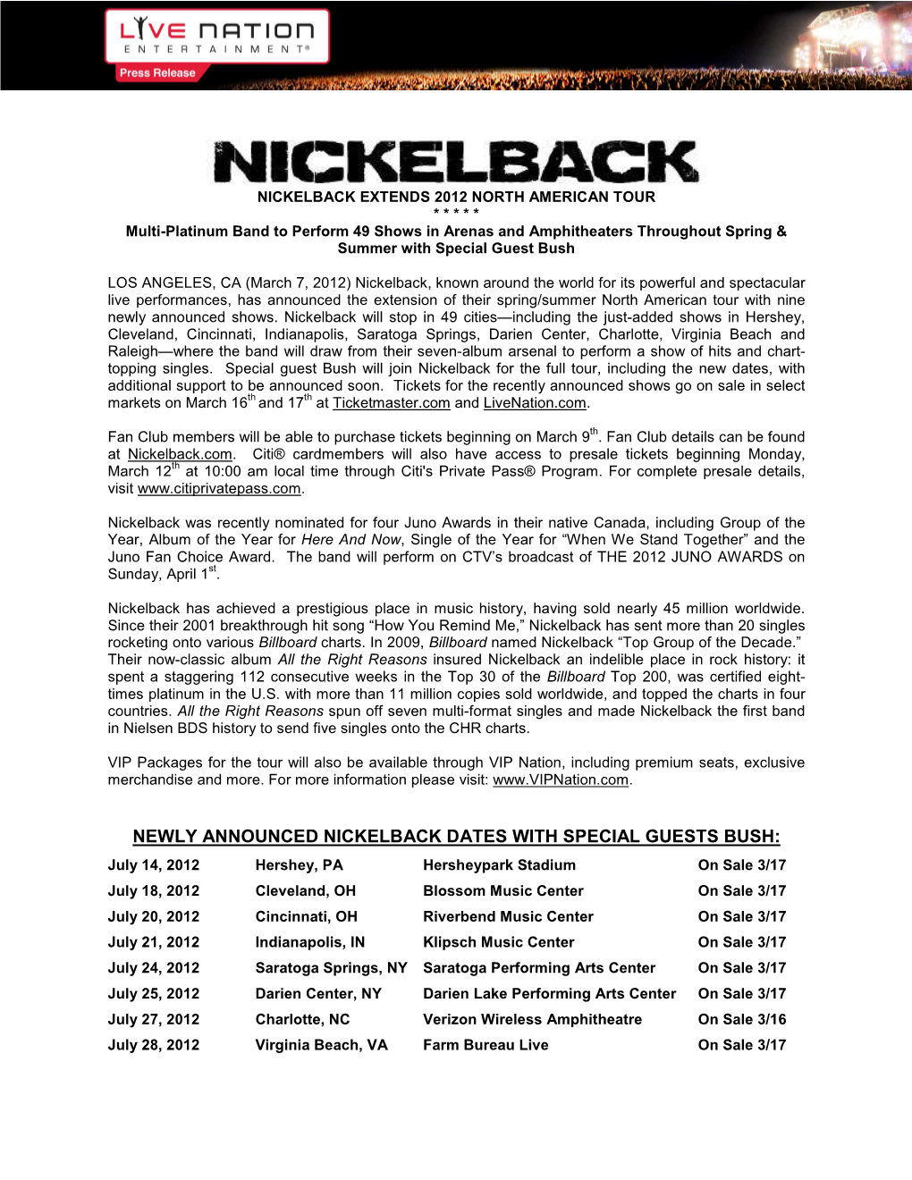 NICKELBACK EXTENDS 2012 NORTH AMERICAN TOUR Final 3 7