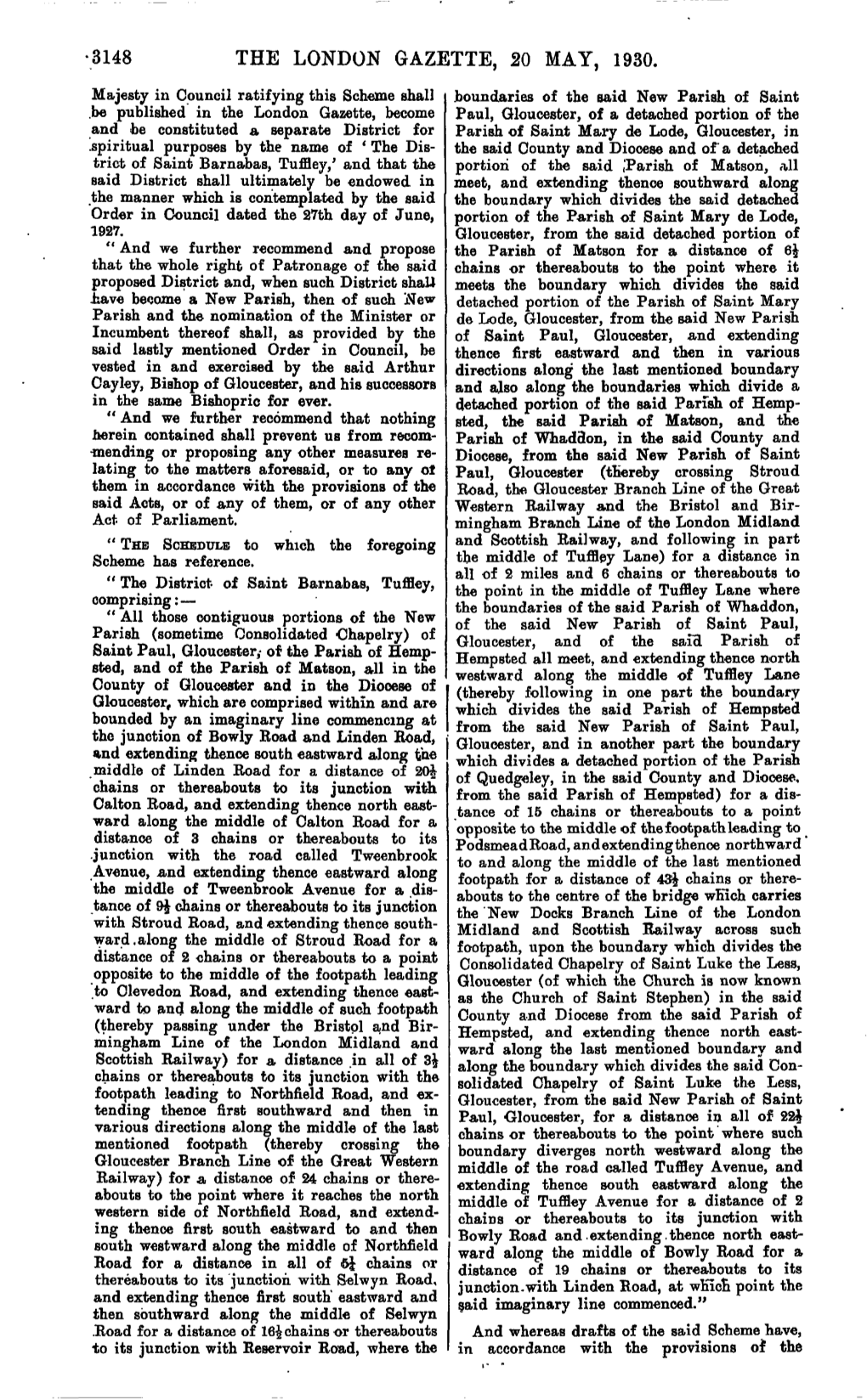 3148 the London Gazette, 20 May, 1930