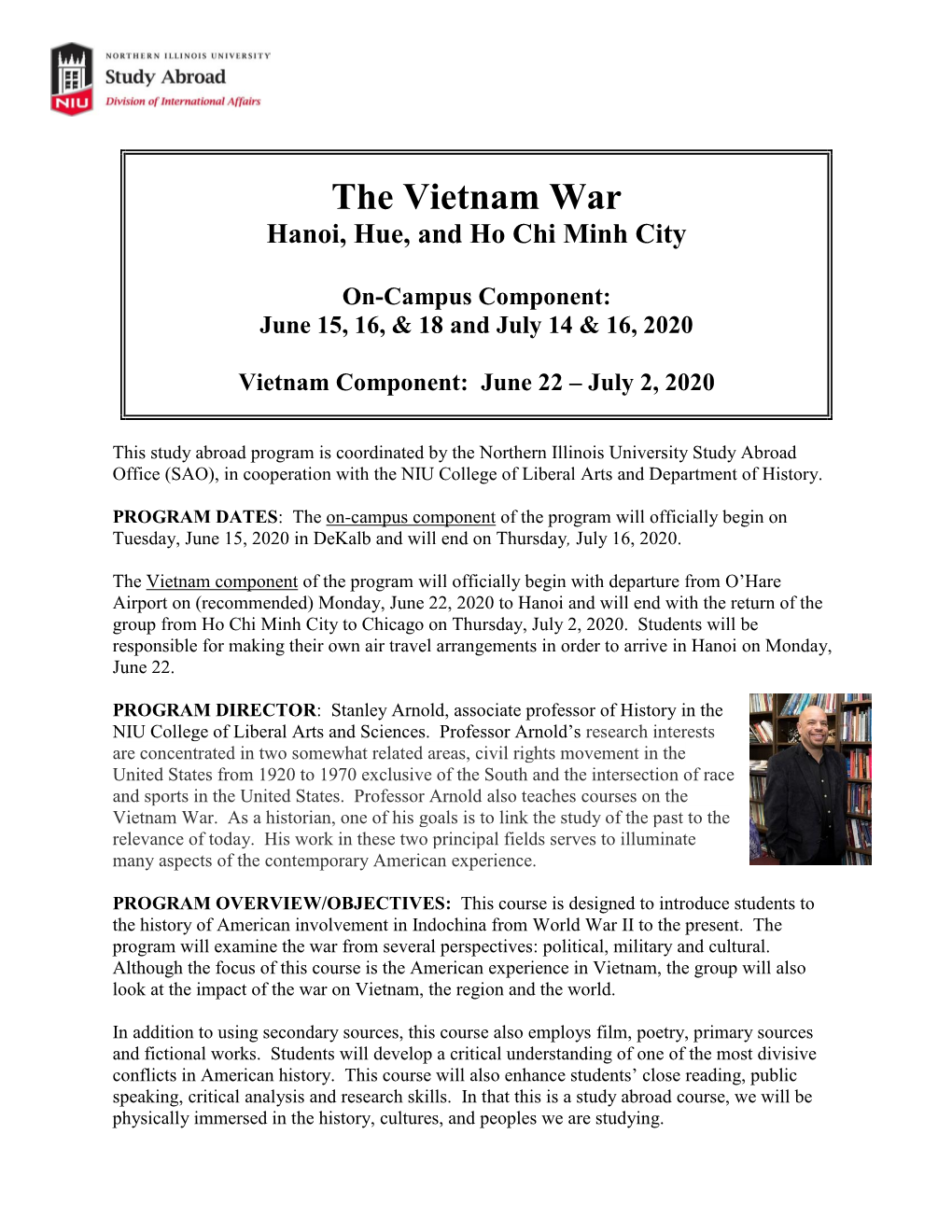 The Vietnam War Summer 2020.Pdf