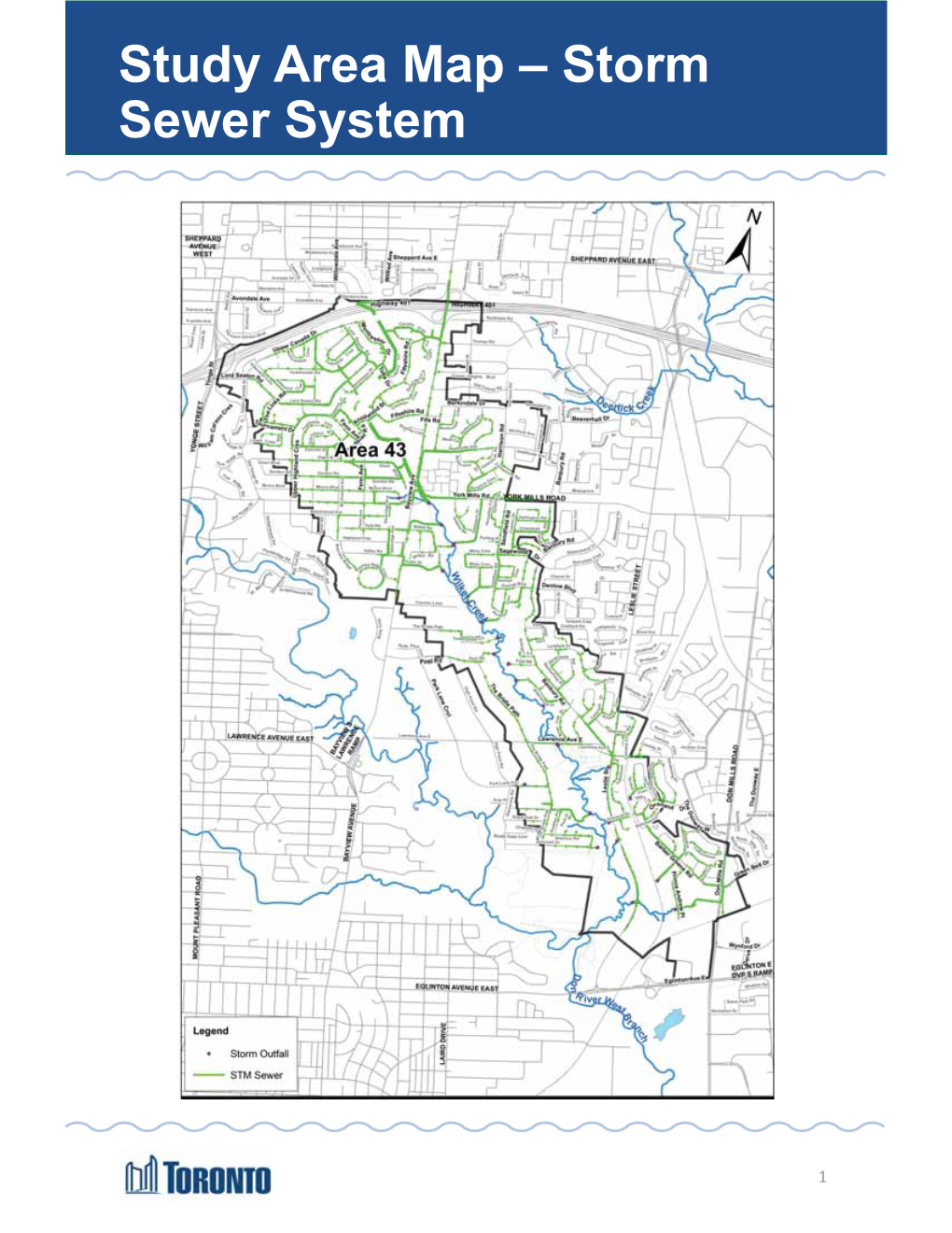 Study Area Map – Storm Sewer System