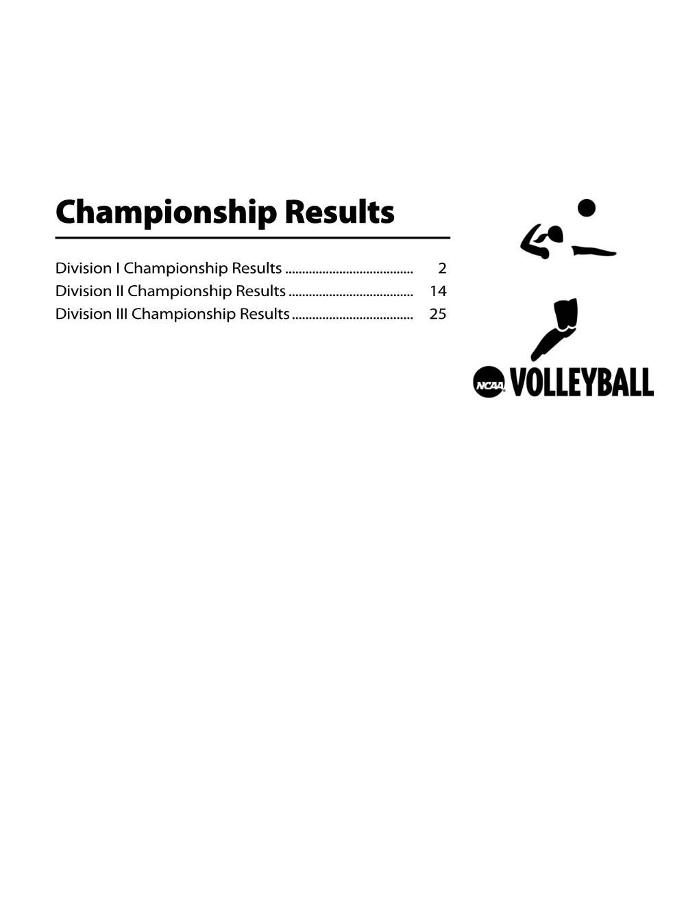 Championship Results