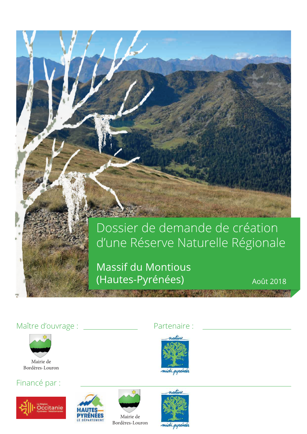 Dossier De Demande De Création D'une Réserve Naturelle Régionale