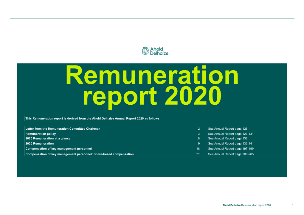 Remuneration Report 2020