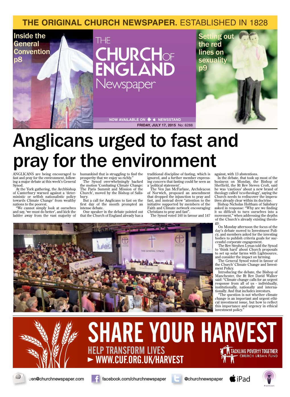 Anglicans Urged to Fast and Pray for the Environment