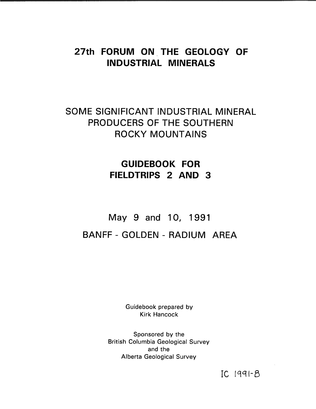 Geology of the Southern Rocky Mountains Introduction 1 Stratigraphy 1 Structure 4