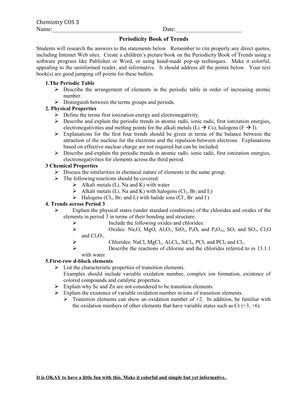 Periodicity Book of Trends