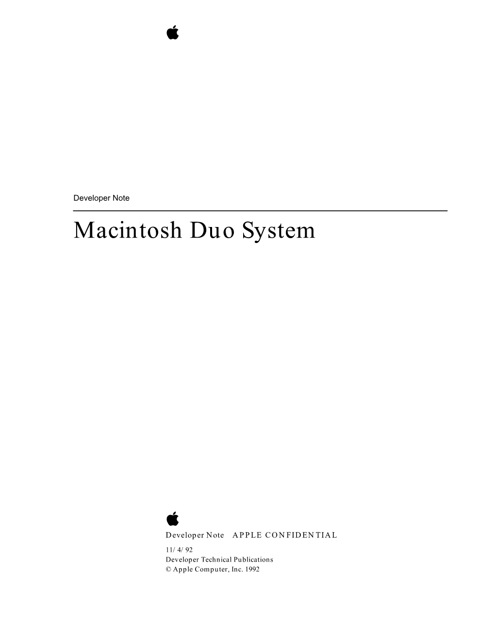 Powerbook Duo System ROM Has Been Modiﬁed to Allow the Memory Management Unit (MMU) Table to Be Set up for the Powerbook Duo’S New Address Map