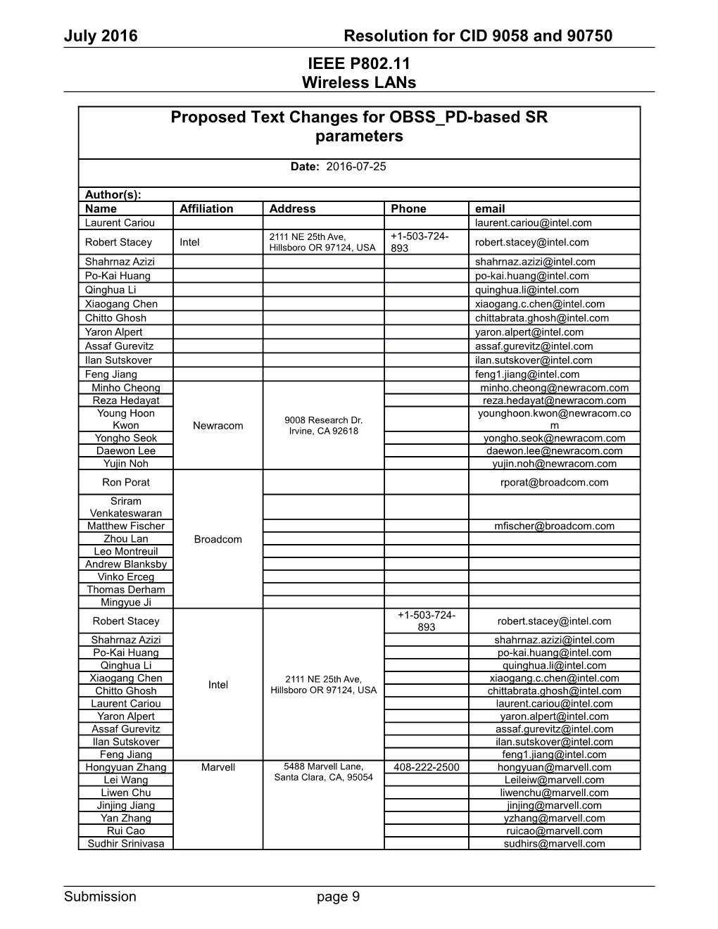 Resolution for CID 9058 and 9075 s3