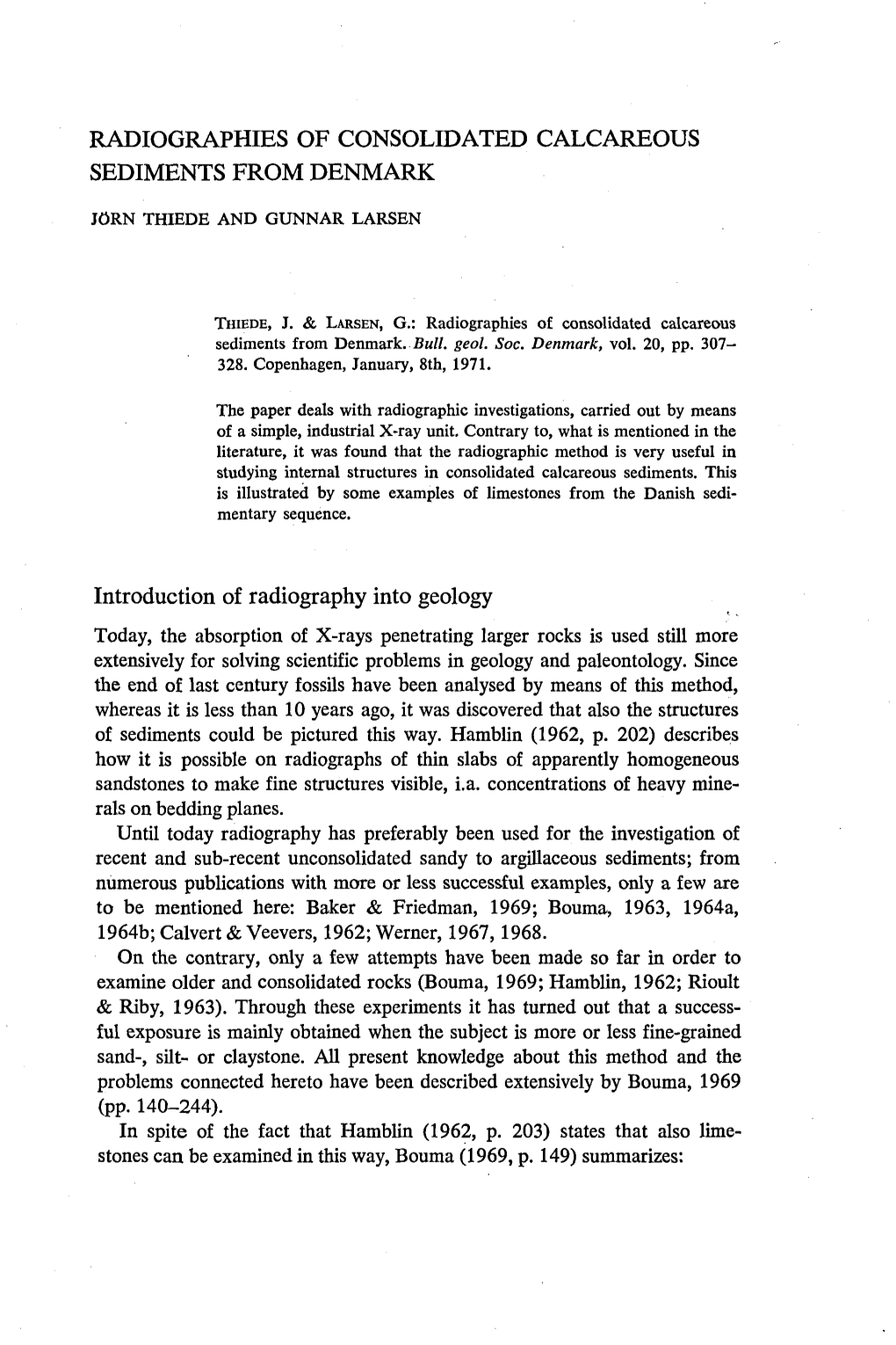 Bulletin of the Geological Society of Denmark, Vol. 20/3 Pp. 307-328