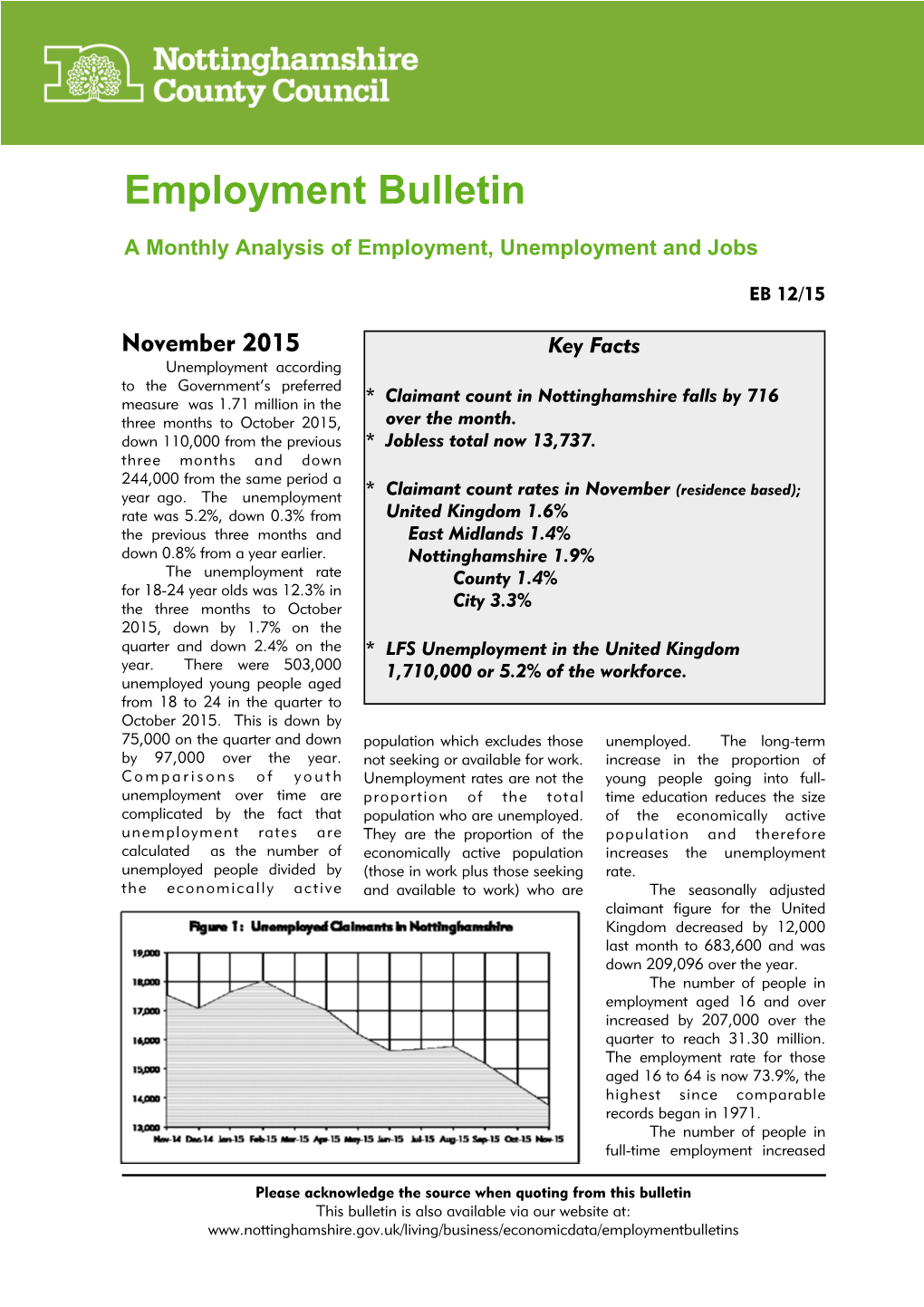 Employment Bulletin EB 12/15