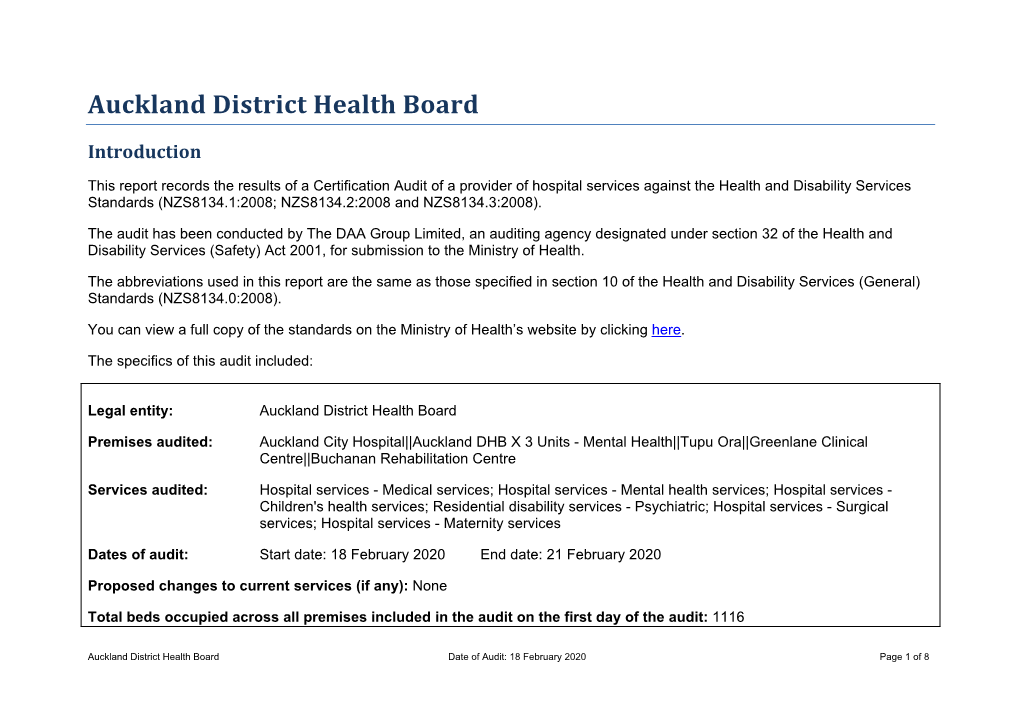 Auckland District Health Board