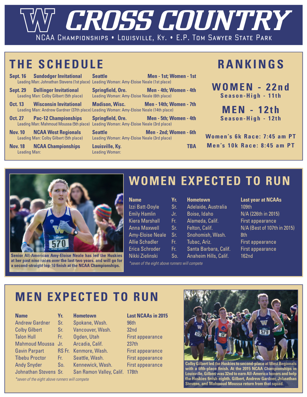 Men Expected to Run the Schedule Women Expected