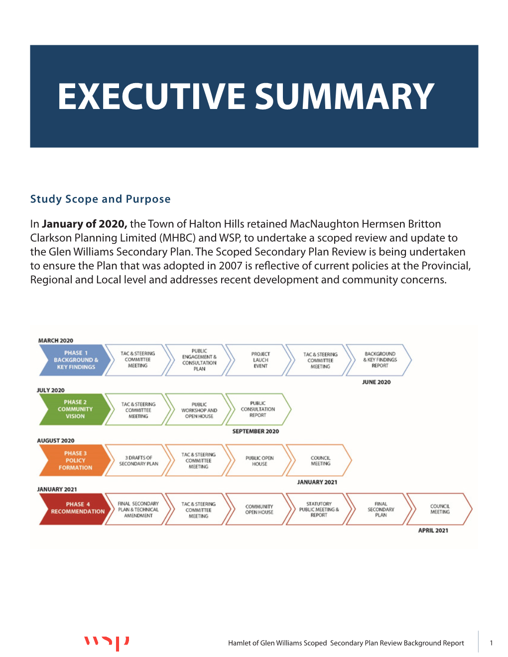 Summary of Background Report