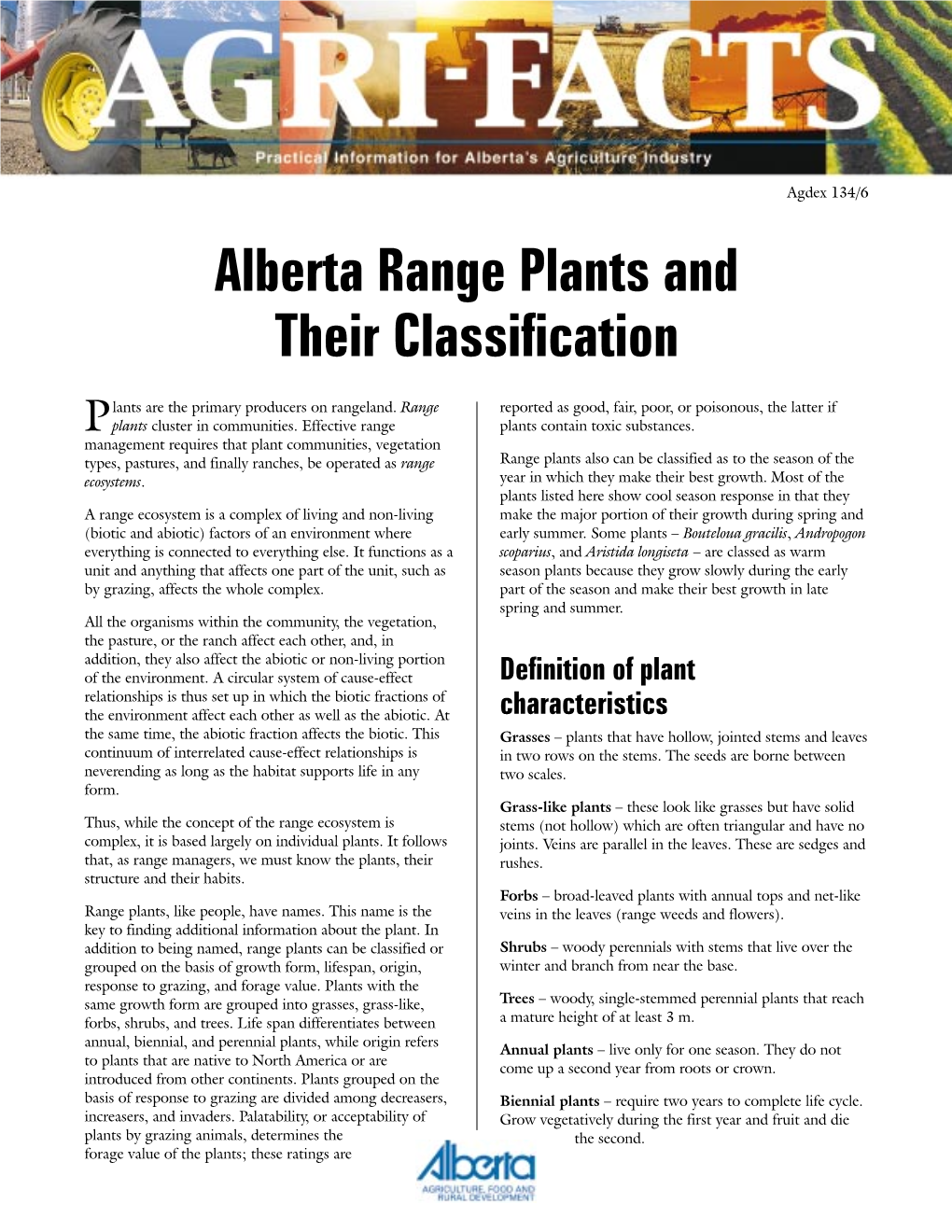 Range Plants Classification