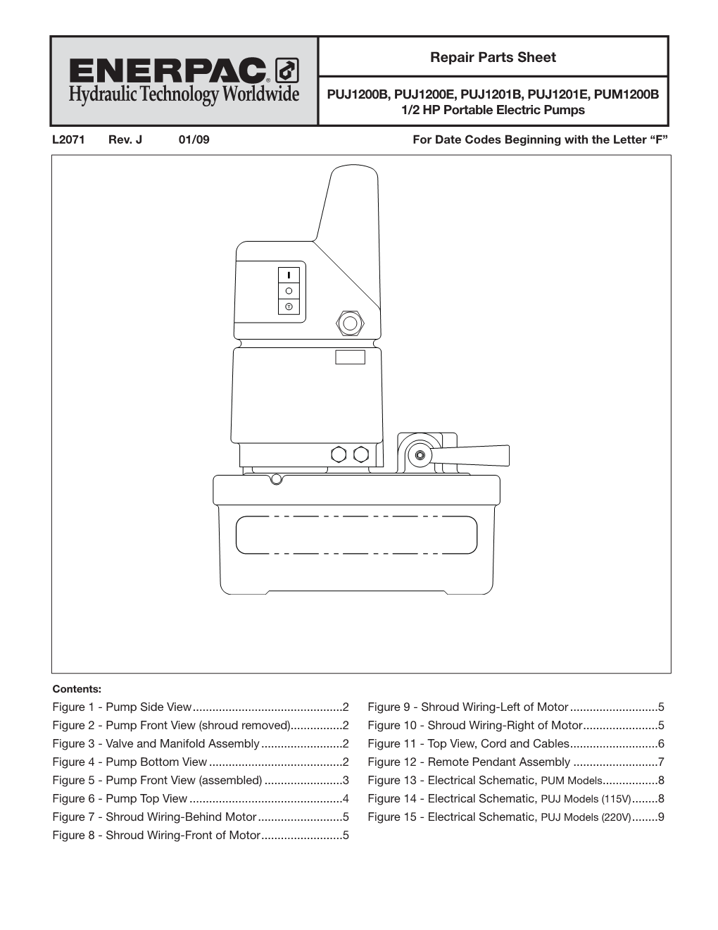 Repair Parts Sheet