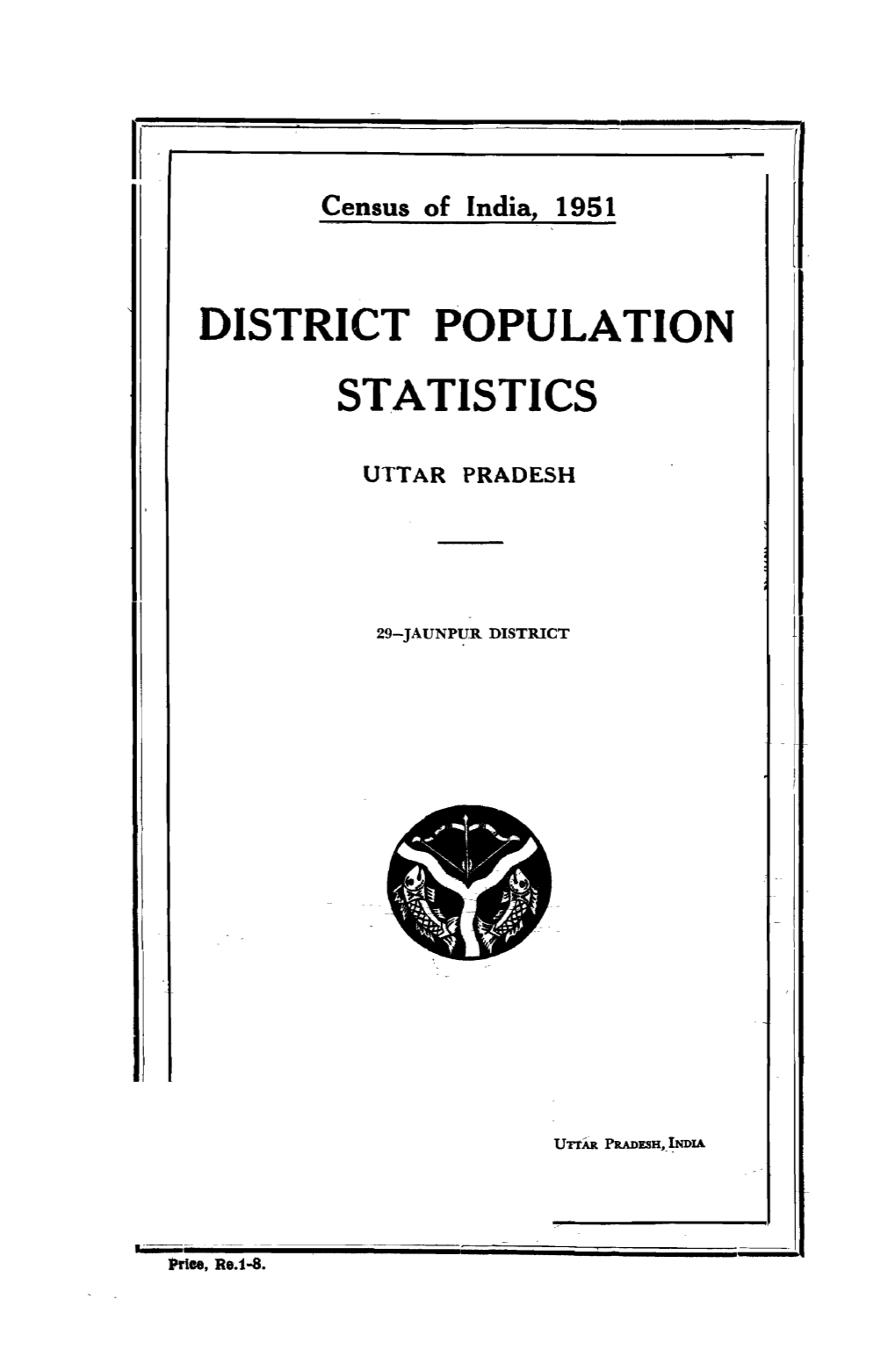 District Population Statistics, 29-Jaunpur, Uttar Pradesh