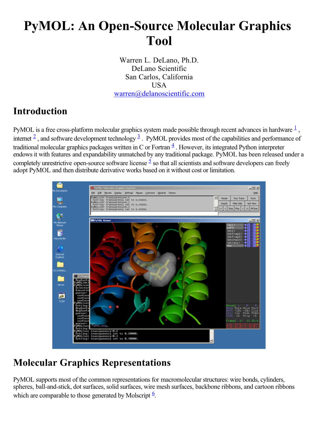 Pymol: an Open-Source Molecular Graphics Tool