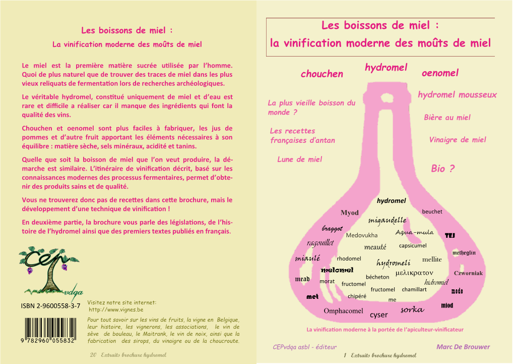 La Vinification Moderne Des Moûts De Miel La Vinification Moderne Des Moûts De Miel