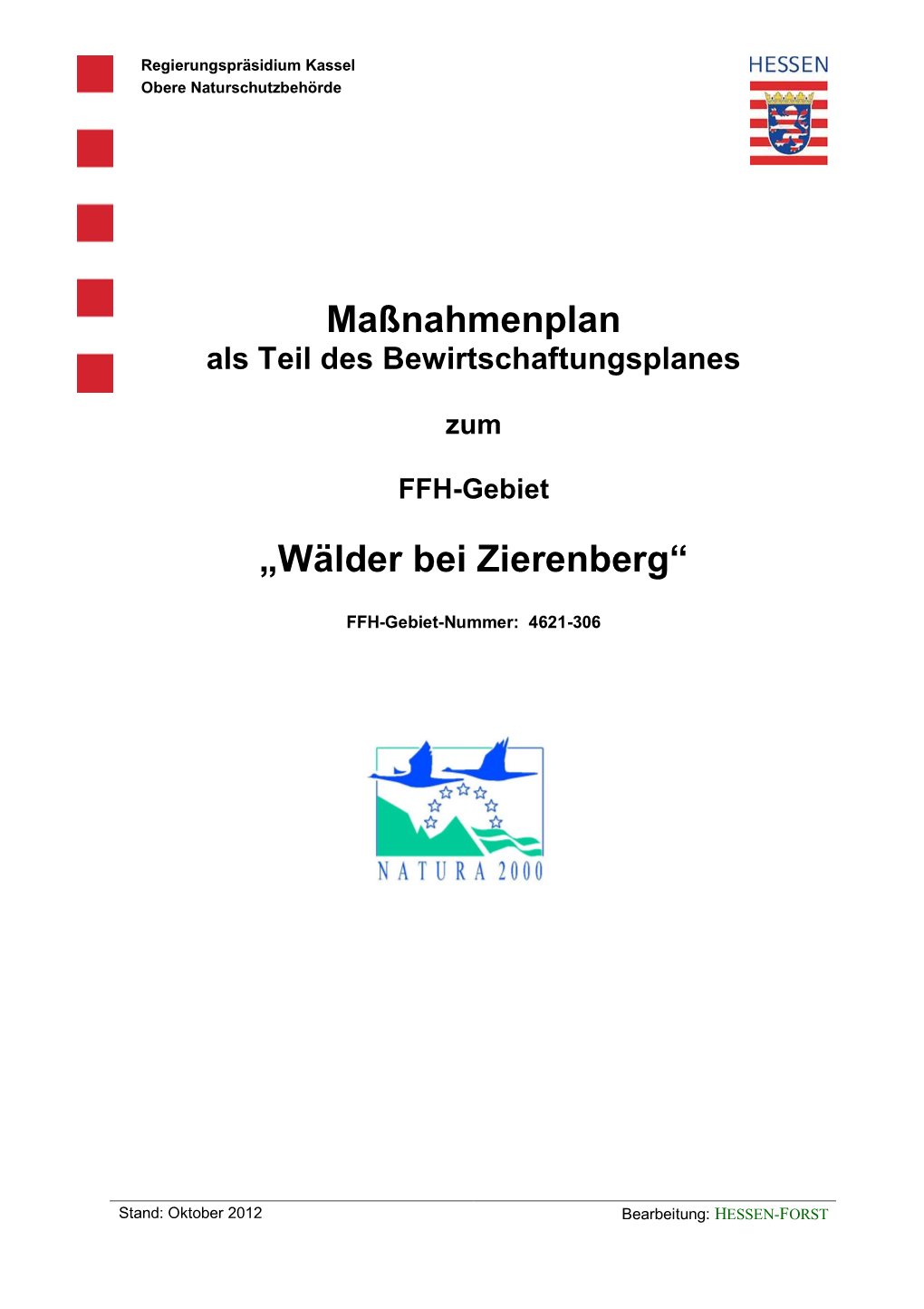 Maßnahmenplan „Wälder Bei Zierenberg“