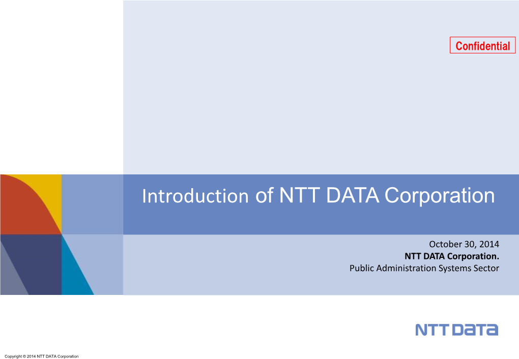 Introduction of NTT DATA Corporation
