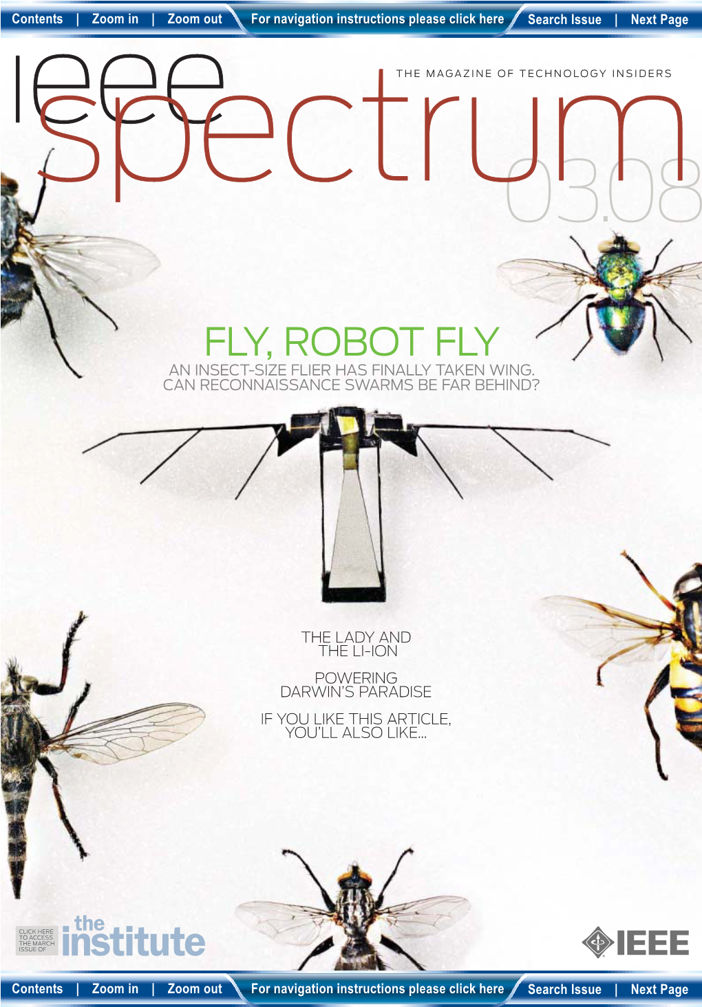 Fly, Robot Fly an Insect-Size Flier Has Finally Taken Wing