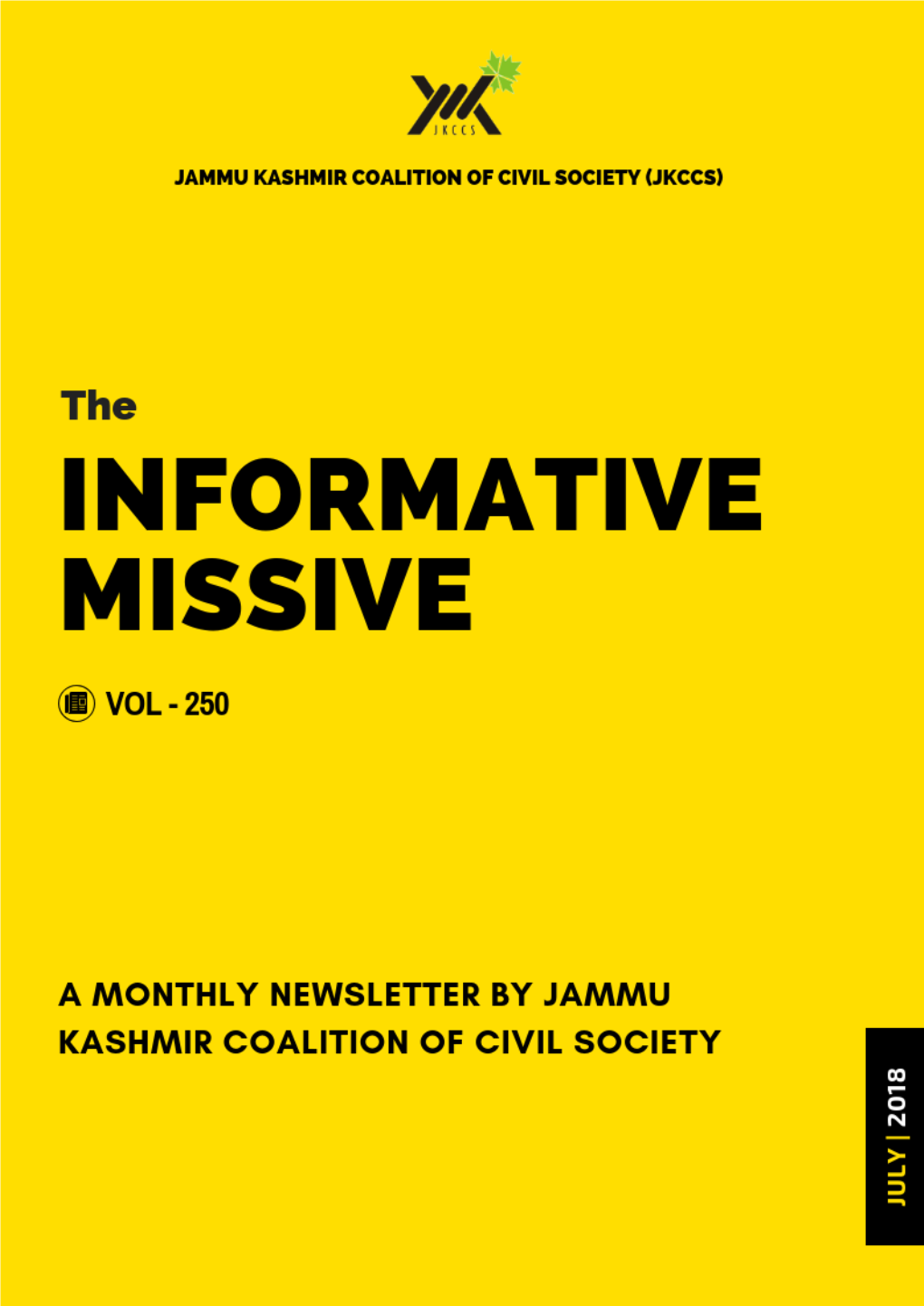 The Informative Missive July 2018 Issue Volume