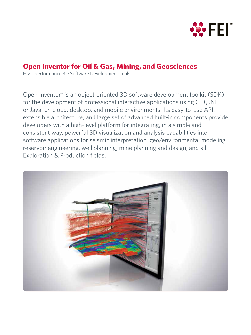 Open Inventor for Oil & Gas, Mining, and Geosciences