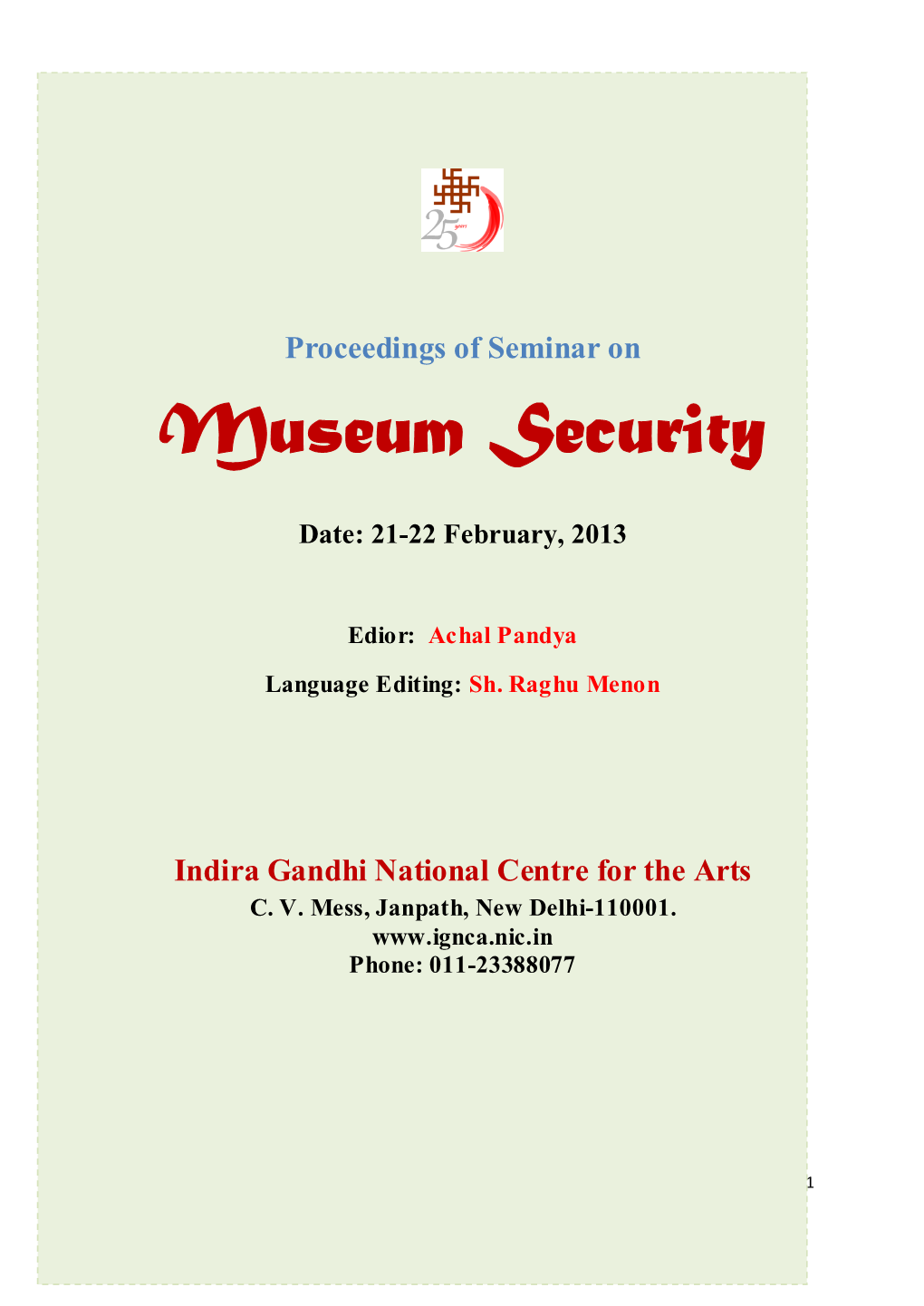 Museum Security