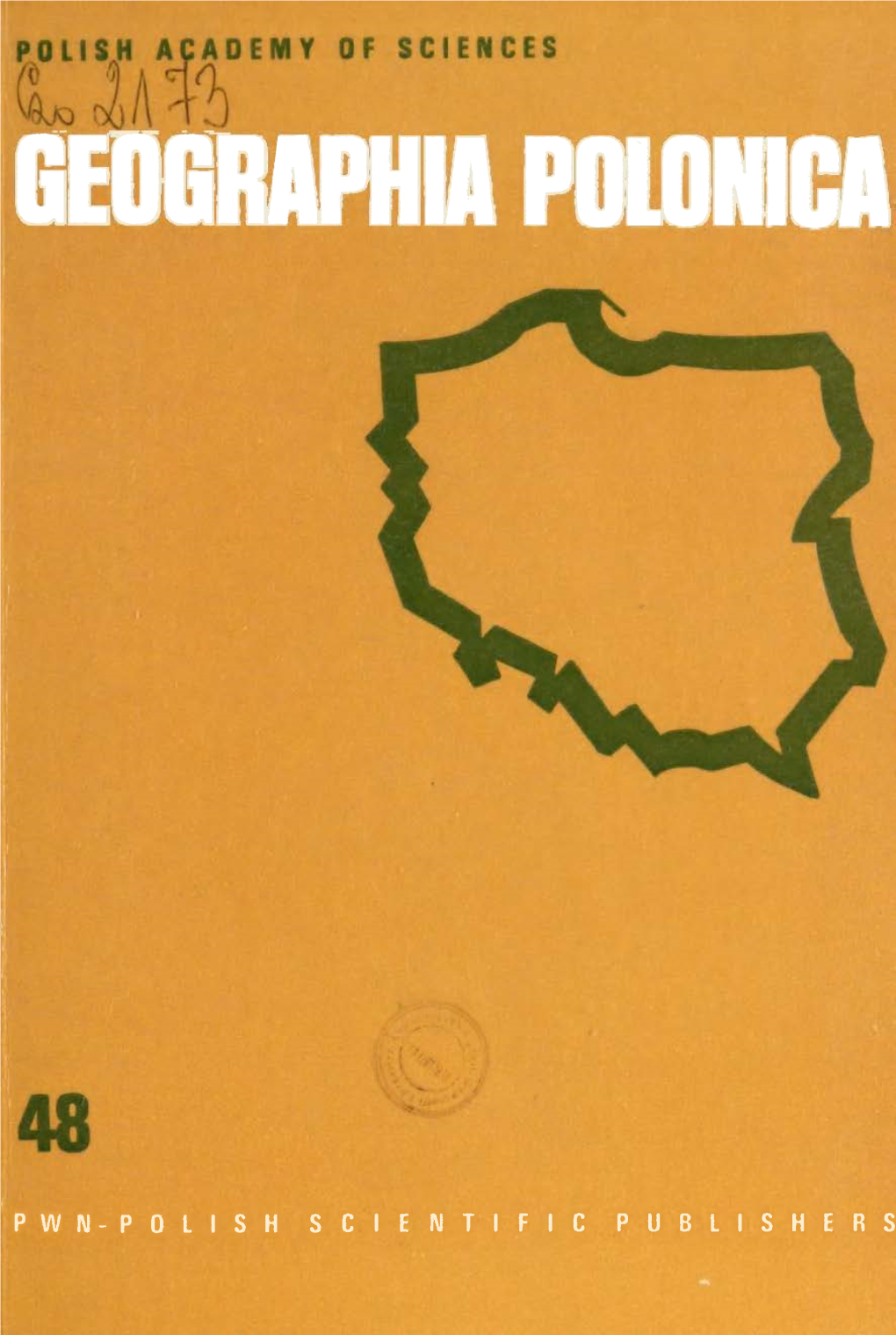 Geographia Polonica 48 (1982)