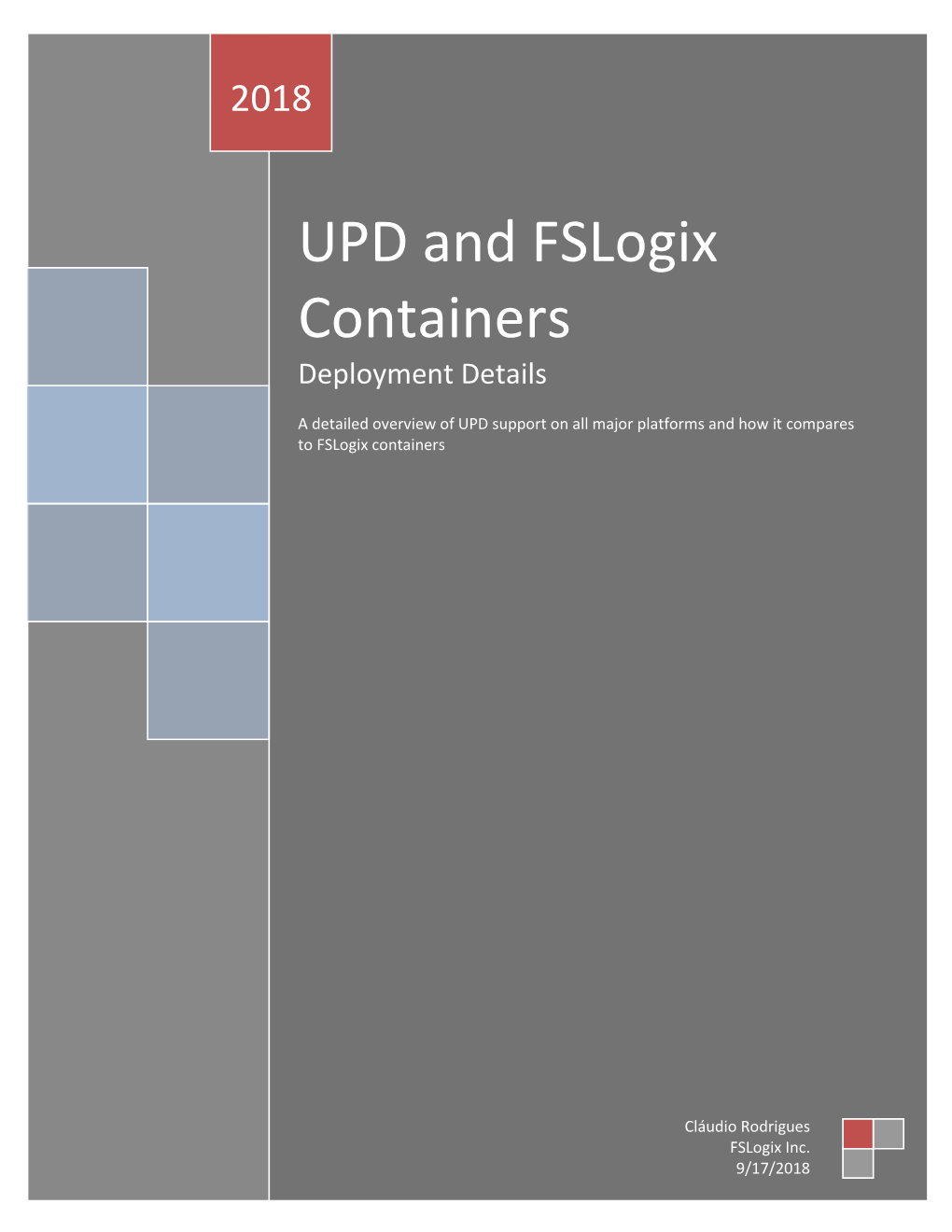 UPD and Fslogix Containers Deployment Details