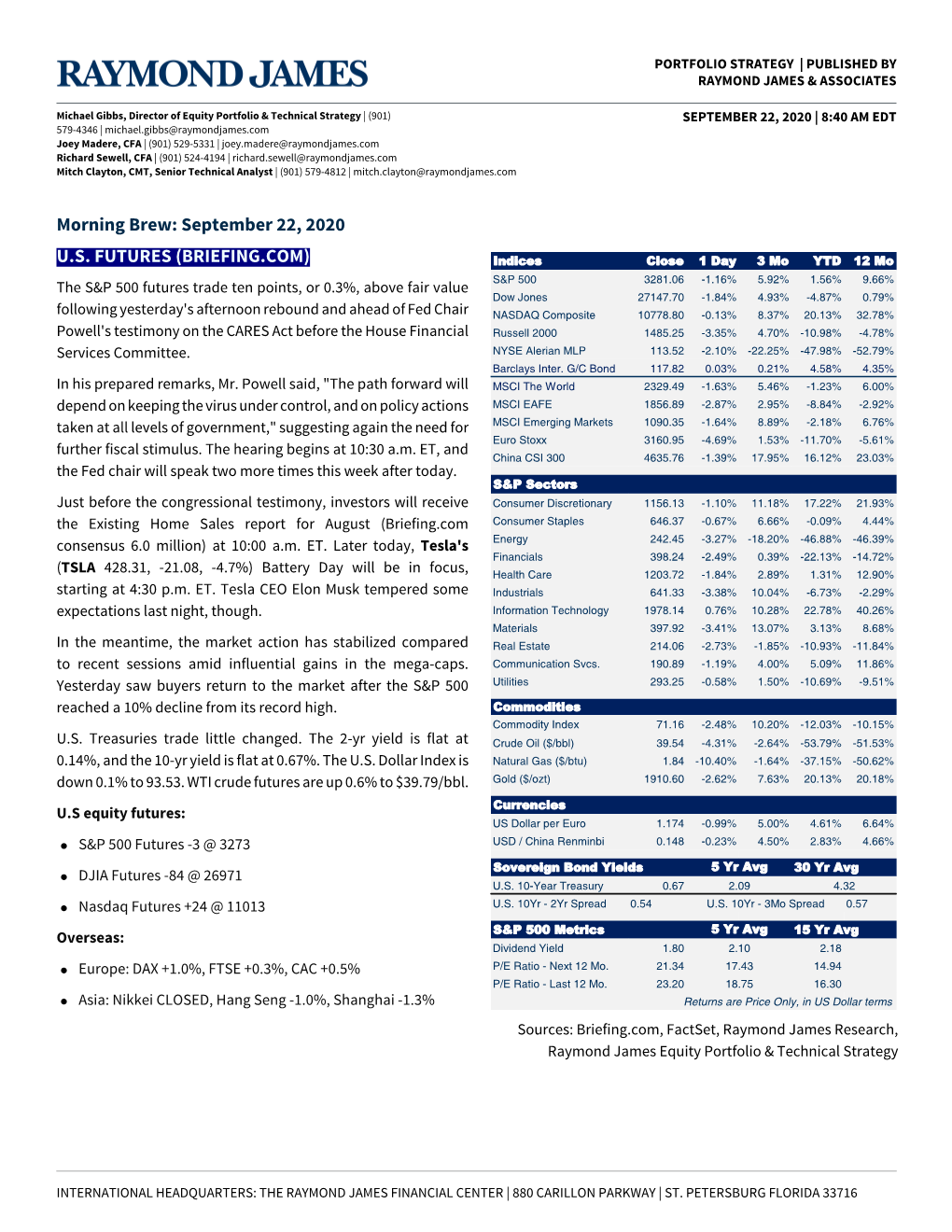 Morning Brew: September 22, 2020 U.S