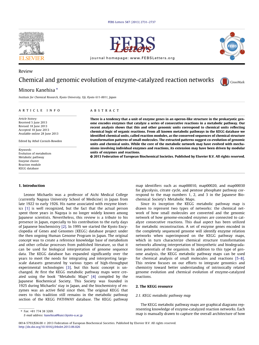 2013 Chemical and Genomic Evolution of Enzyme-Catalyzed